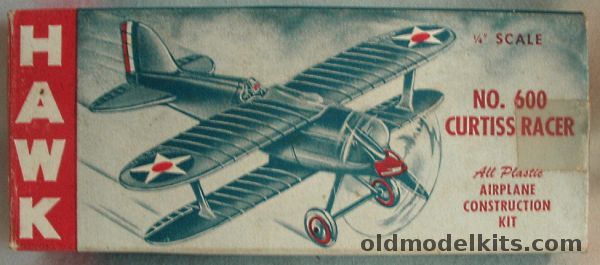 Hawk 1/48 Curtiss Racer R3C-1 - One Piece Box Issue 1946 - (R3C1), 600 plastic model kit